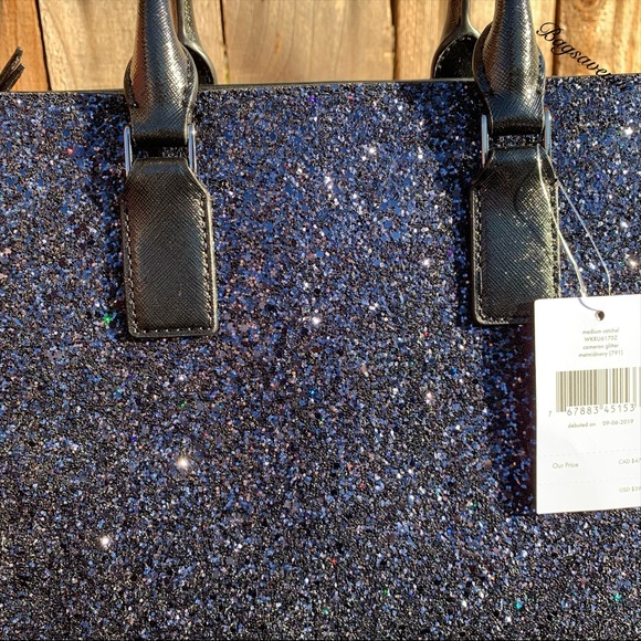 Kate spade Glitter Cameron Medium Satchel Blue - Picture 7 of 8